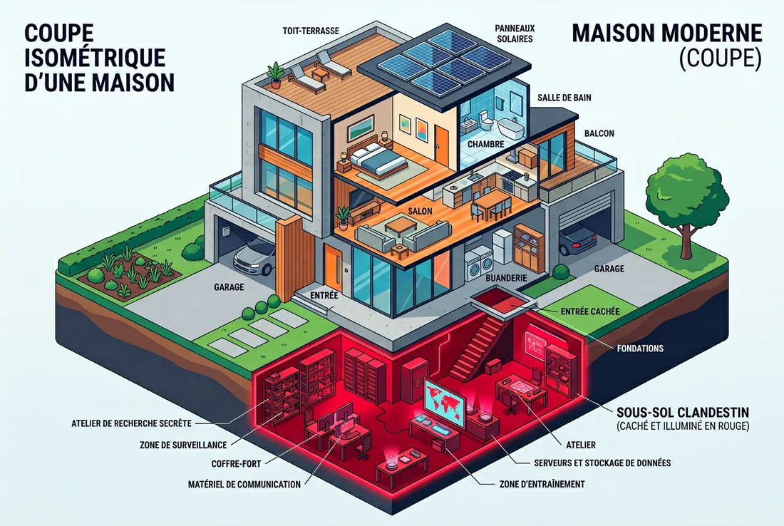 Infographie illustrant les étapes de déclaration d'un aménagement de sous-sol