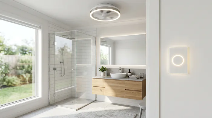 Électricien raccordant un fil rouge et violet avec un connecteur Wago