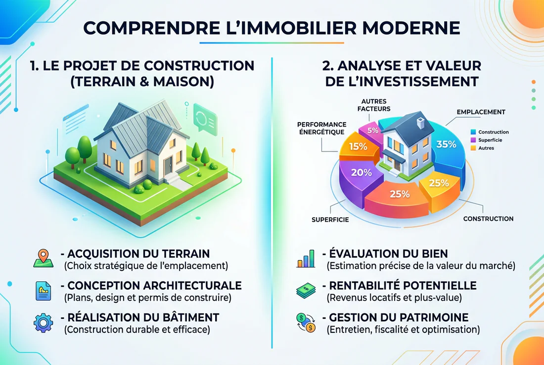 Schéma explicatif de la gestion et de la répartition des charges communes dans une copropriété horizontale