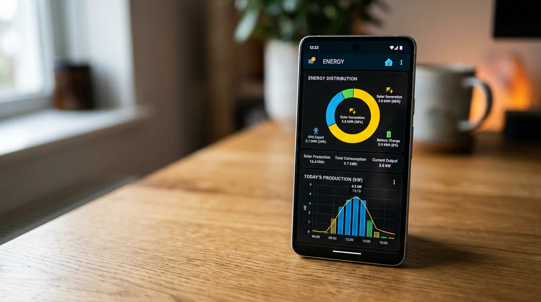Interface de contrôle Home Assistant pour la gestion énergétique
