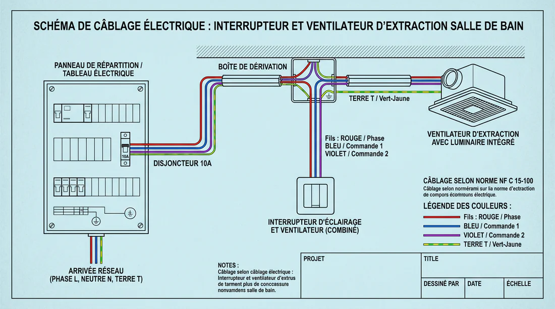 Boîte d'encastrement murale ouverte avec fils électriques