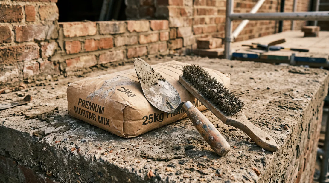 Outils de maçonnerie pour la réparation de murs humides