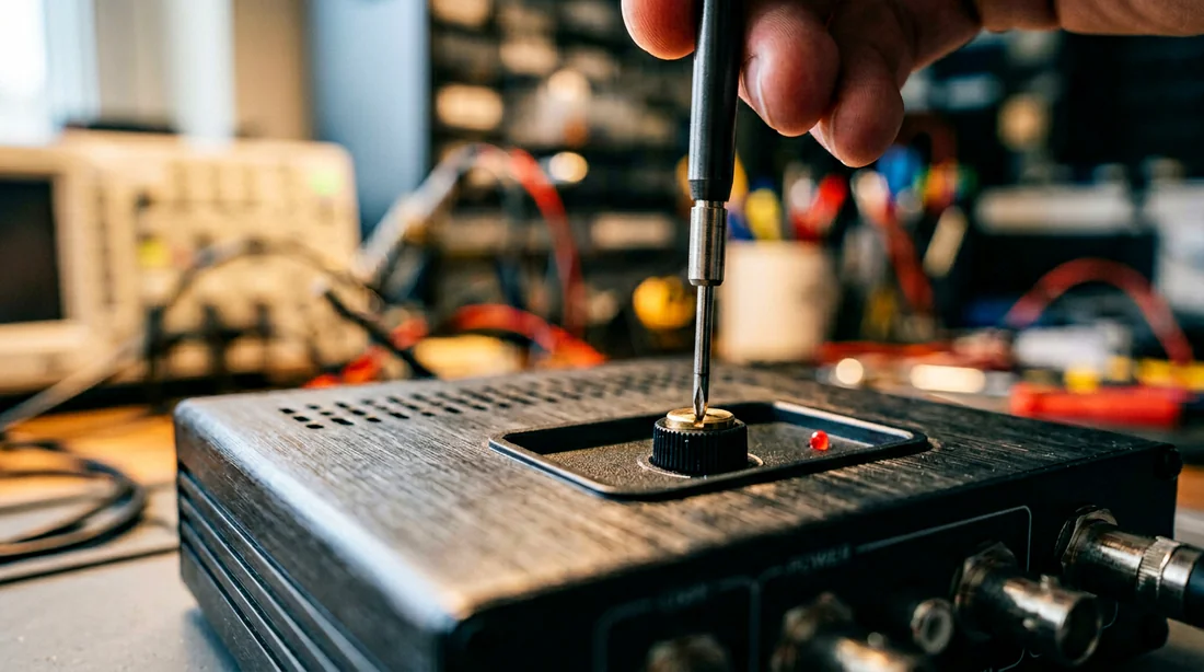 Réglage du gain sur un amplificateur d'antenne TV