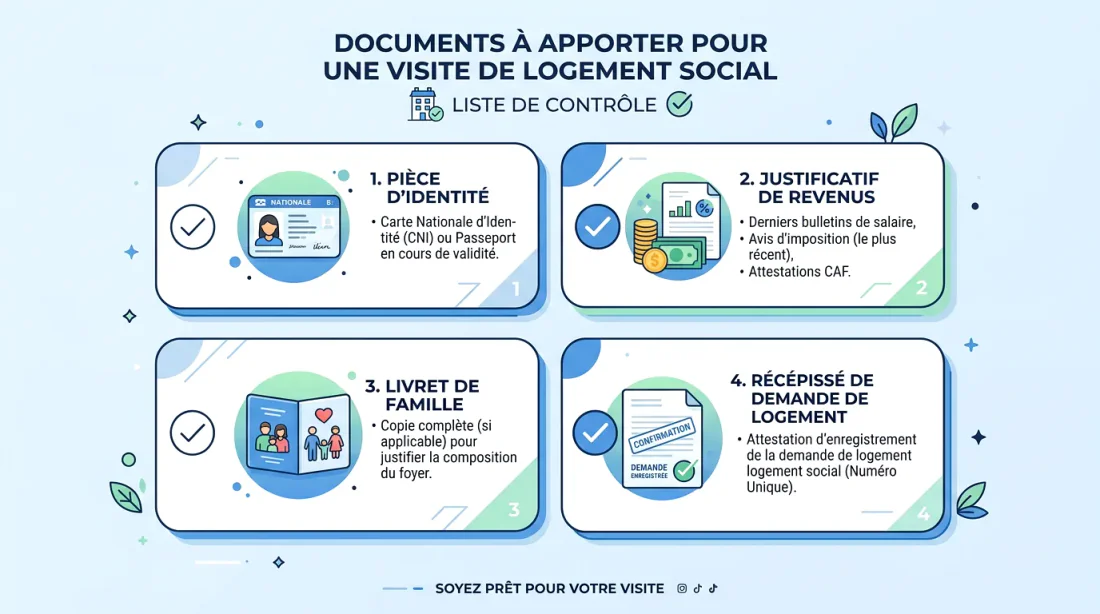 Porte d'appartement ouverte avec clé dans la serrure, illustration d'une visite de logement social
