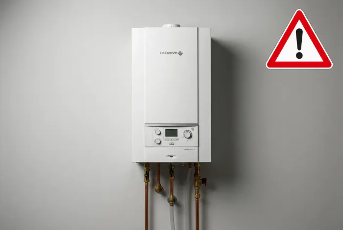 Chaudière De Dietrich Twineo EGC 25 avec pictogramme d'alerte rouge – miniature article
